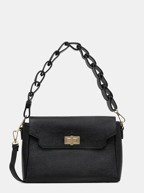 Answear.LAB torebka skórzana kolor czarny - zdjęcie produktu nr 1