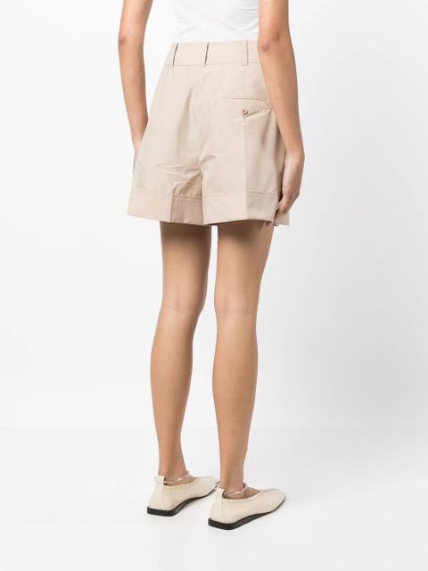 3.1 Phillip Lim pleat-detailing belted shorts - Neutrals