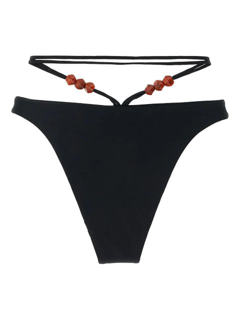 Magda Butrym bead-detail bikini bottoms - Black