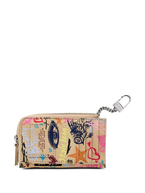 Marc Jacobs scribble top zip leather wallet - Neutrals - zdjęcie produktu nr 2