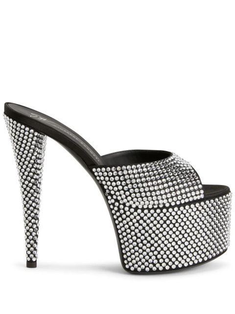 Giuseppe Zanotti 150mm GZ Aida sandals - Black - zdjęcie produktu nr 1
