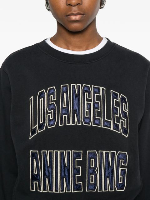 ANINE BING Harry Shrunken sweatshirt - Black