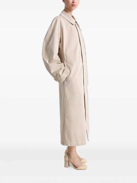 LEMAIRE stand-up collar coat - Neutrals