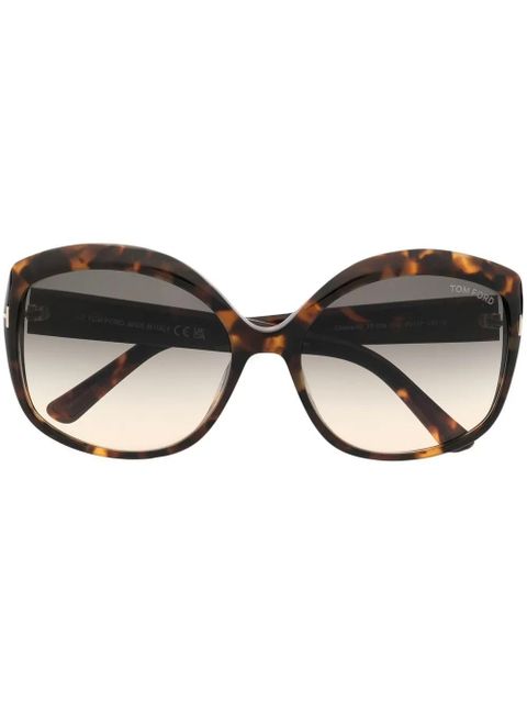 TOM FORD Eyewear Chiara cat-eye sunglasses - Brown - zdjęcie produktu nr 1