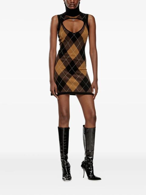 Diesel M-Romko mini dress - Brown