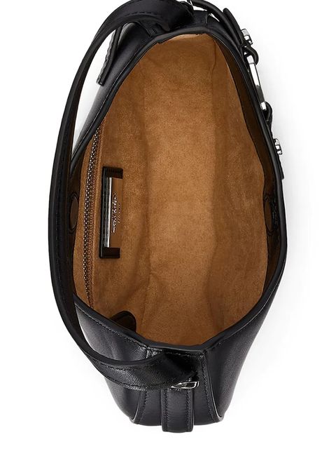 Lauren Ralph Lauren torebka skórzana kolor czarny 431980159