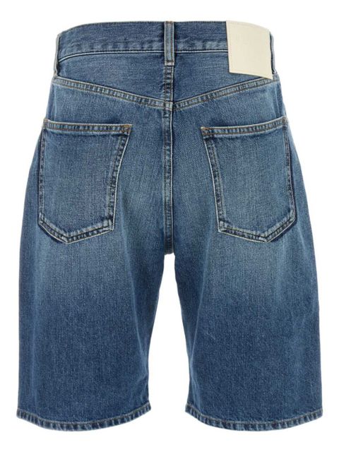 Valentino Garavani high-waisted denim shorts - Blue
