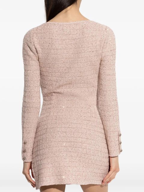 Alessandra Rich button-pocket dress - Pink