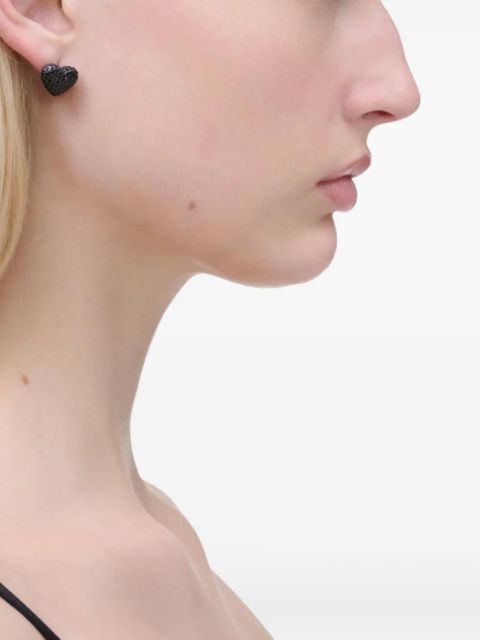 Marc Jacobs The Pavé Balloon Heart earrings - Black - zdjęcie produktu nr 2