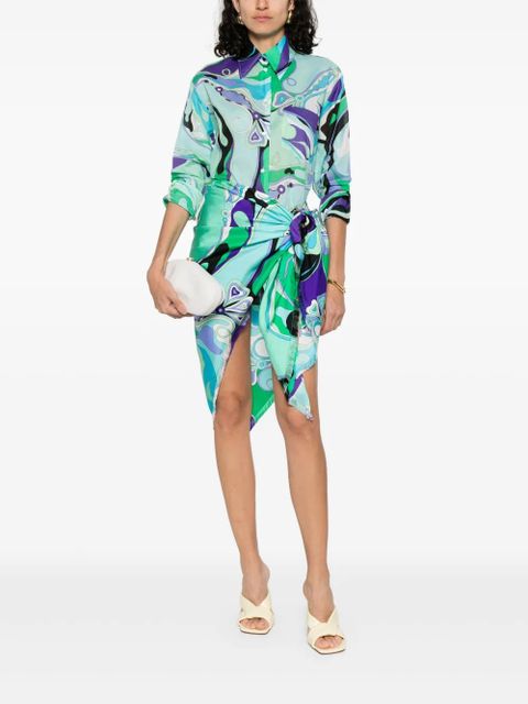PUCCI Orchidee-print shirt - Blue - zdjęcie produktu nr 2