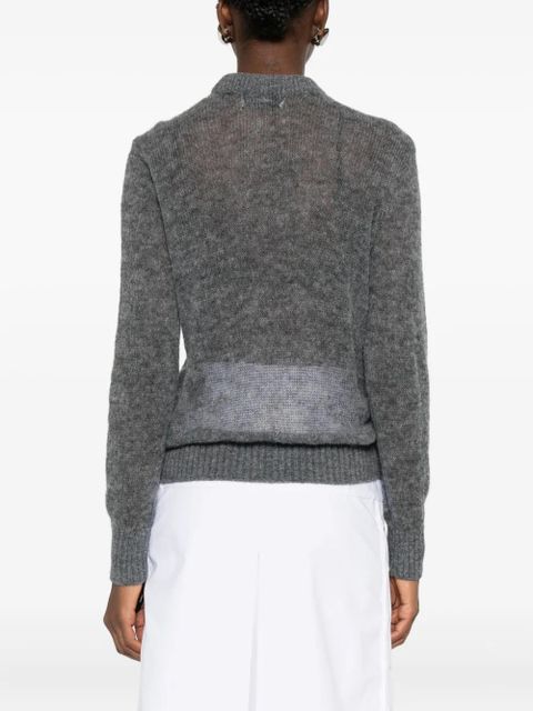 Coperni logo-embellished crew-neck sweater - Grey