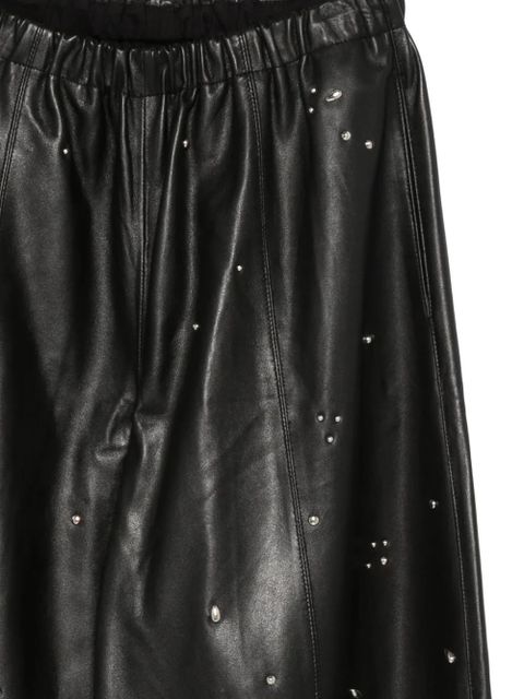 Alysi elasticated-waistband trousers - Black