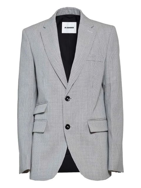 Jil Sander checked blazer - Grey - zdjęcie produktu nr 1