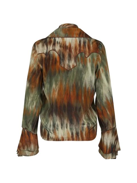 Johanna Ortiz Cabalgando abstract-pattern shirt - Brown - zdjęcie produktu nr 2