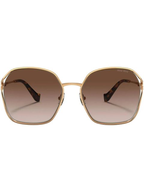 Miu Miu Eyewear metallic round-frame sunglasses - zdjęcie produktu nr 1