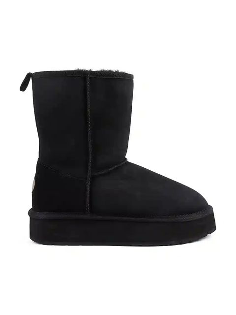 Emu Australia śniegowce zamszowe Stinger Lo Flatform kolor czarny W13190 - zdjęcie produktu nr 1