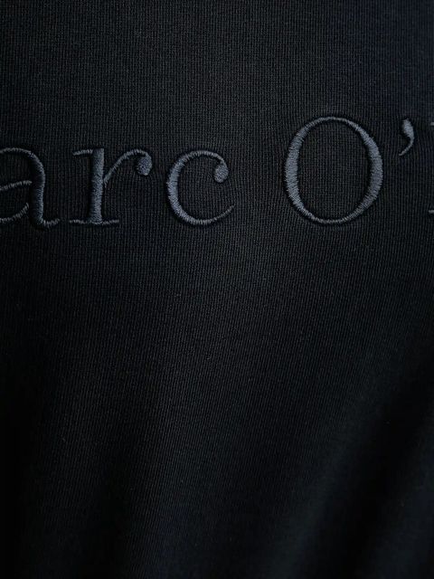 Marc O'Polo bluza bawełniana damska kolor granatowy z aplikacją 508407354063