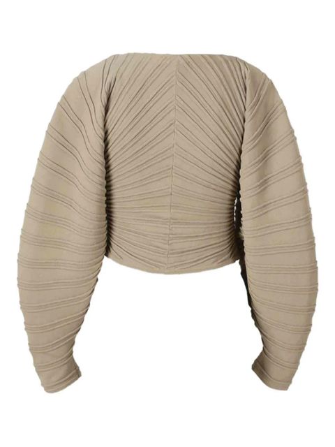 Cult Gaia ribbed button-up cardigan - Brown