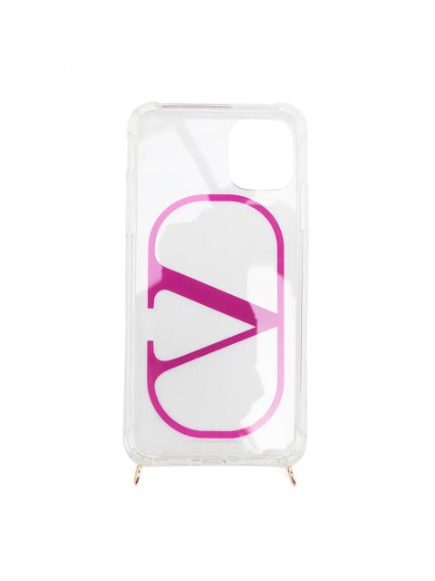 Valentino Garavani VLogo chain-strap iPhone 11 Pro case - Neutrals