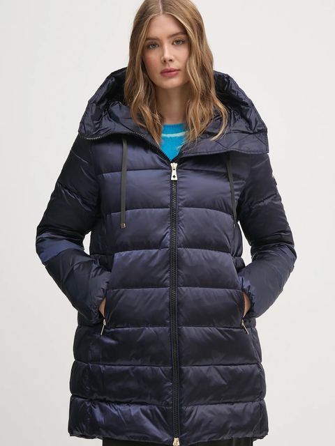 Tiffi kurtka puchowa damska kolor granatowy zimowa 210040 LADY M - zdjęcie produktu nr 1