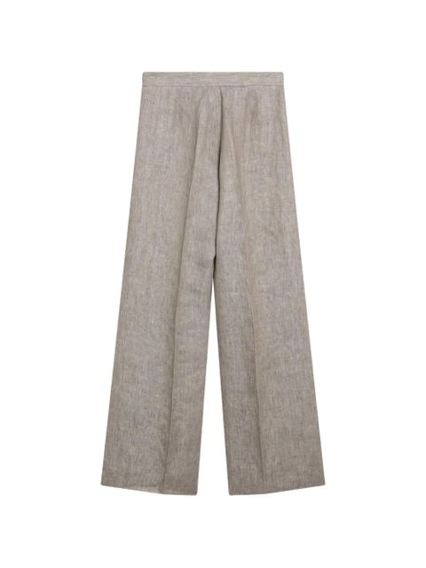 Max Mara herringbone linen twill trousers - Neutrals - zdjęcie produktu nr 2