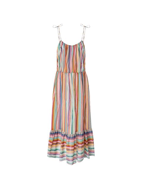 Missoni sleeveless zigzag-pattern maxi dress - White - zdjęcie produktu nr 1