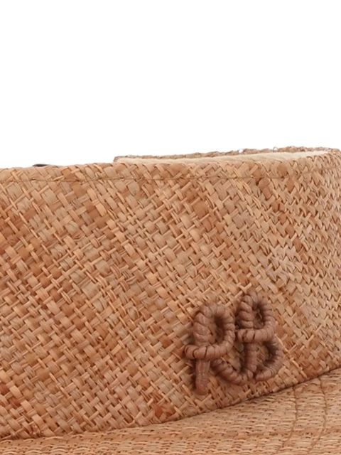 Ruslan Baginskiy logo-plaque straw visor - Neutrals - zdjęcie produktu nr 2