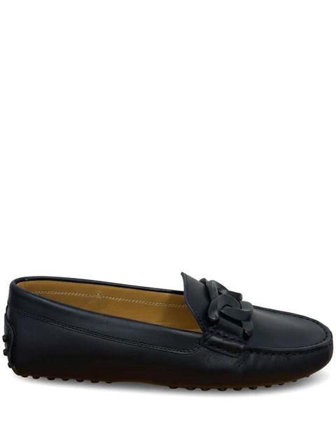 Tod's Gommini chain-accent loafers - Black - zdjęcie produktu nr 1