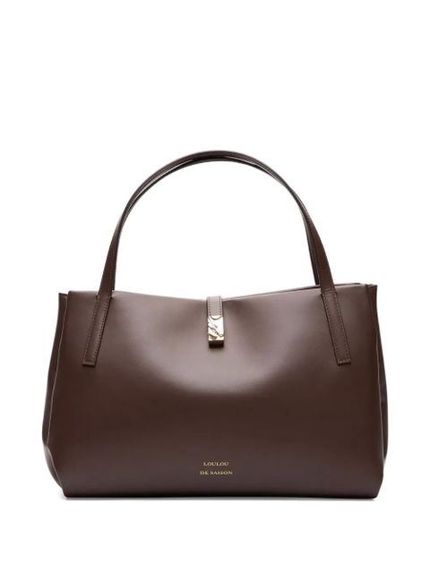 LouLou de Saison Cary leather tote bag - Brown - zdjęcie produktu nr 1