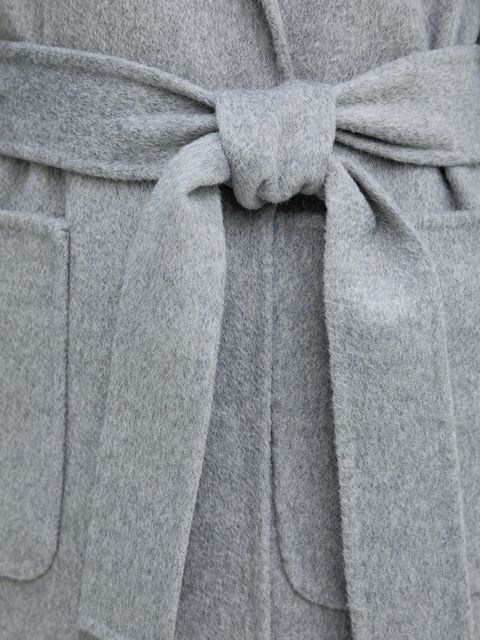 Luisa Spagnoli płaszcz wełniany kolor szary 542325