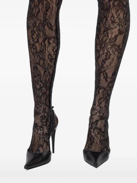 WARDROBE.NYC lace tights - Black