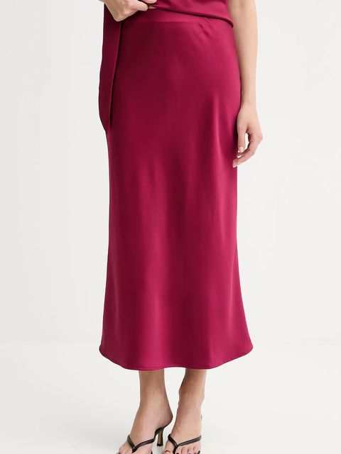 Answear.LAB top i spódnica damski kolor bordowy