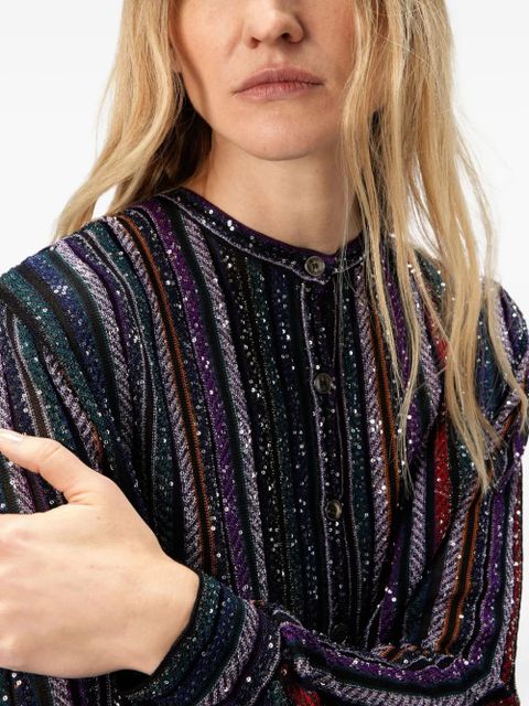 Missoni sequin-striped blouse - Black - zdjęcie produktu nr 2