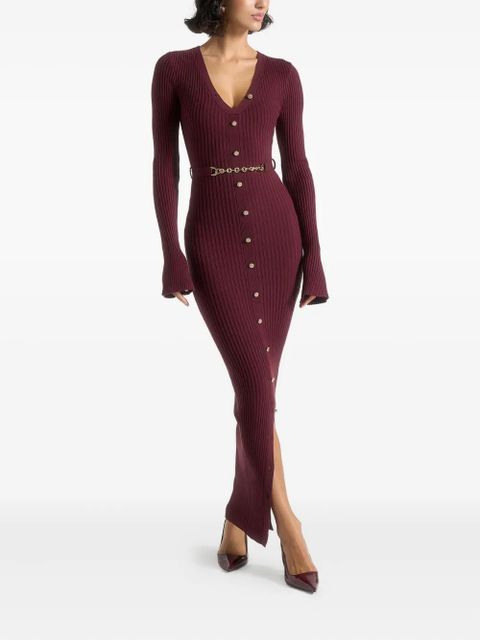 Manière De Voir Assia knitted maxi dress - Red - zdjęcie produktu nr 1