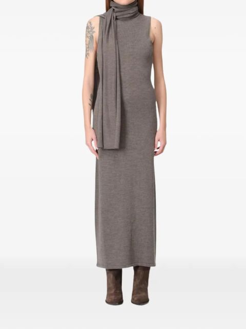 STAUD Canal roll-neck maxi dress - Brown - zdjęcie produktu nr 1