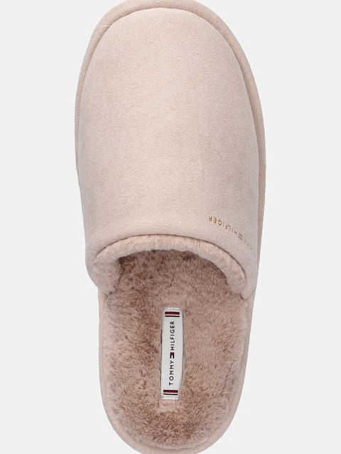Tommy Hilfiger kapcie TH SOFT HOUSE SHOE kolor beżowy FW0FW08853