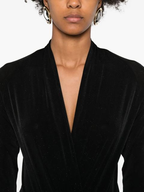 Eleh wrap-effect bodysuit - Black - zdjęcie produktu nr 2