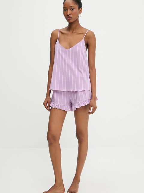 Answear.LAB piżama damska kolor fioletowy