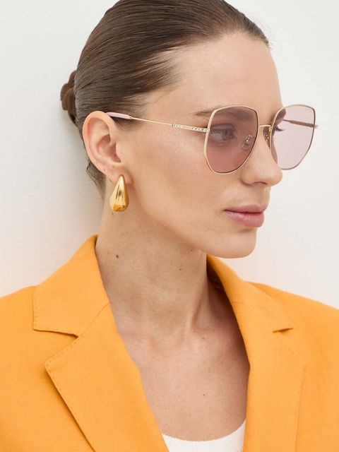 Jimmy Choo okulary przeciwsłoneczne damskie kolor różowy 0JC4006BD - zdjęcie produktu nr 1