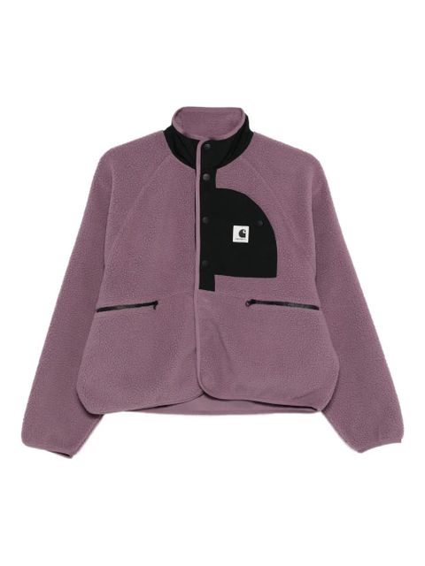 Carhartt WIP W' Flynn fleece logo-detail jacket - Purple - zdjęcie produktu nr 1