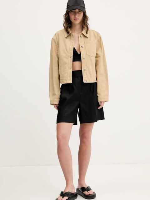 HUGO szorty lniane - zdjęcie produktu nr 1