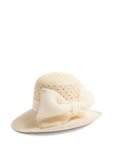 Valentino Garavani VLogo Signature bow-detail hat - Neutrals - zdjęcie produktu nr 2