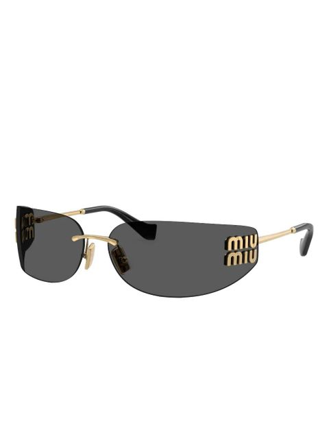 Miu Miu Eyewear oval-frame sunglasses - Grey