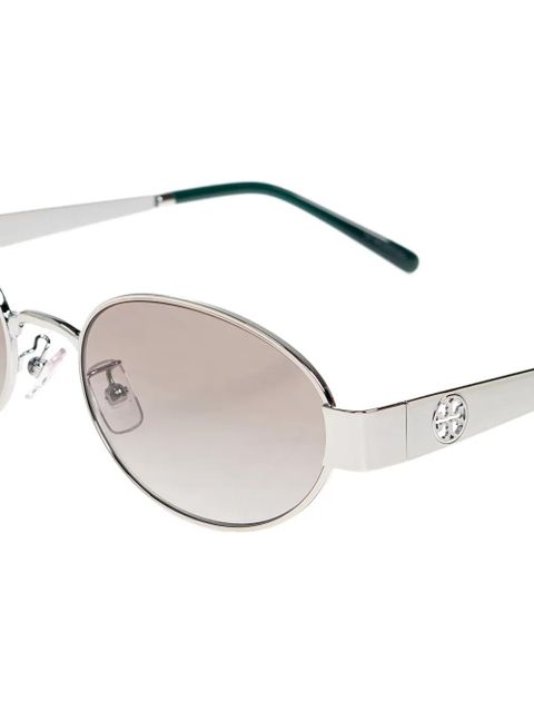 Tory Burch oval-frame sunglasses - Silver - zdjęcie produktu nr 2