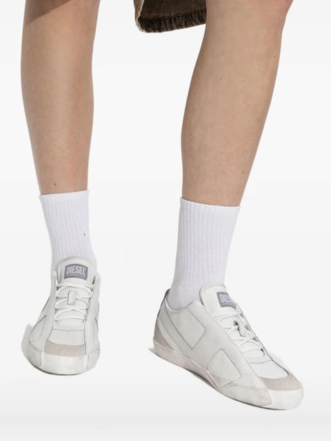 Diesel panelled low sneakers - White