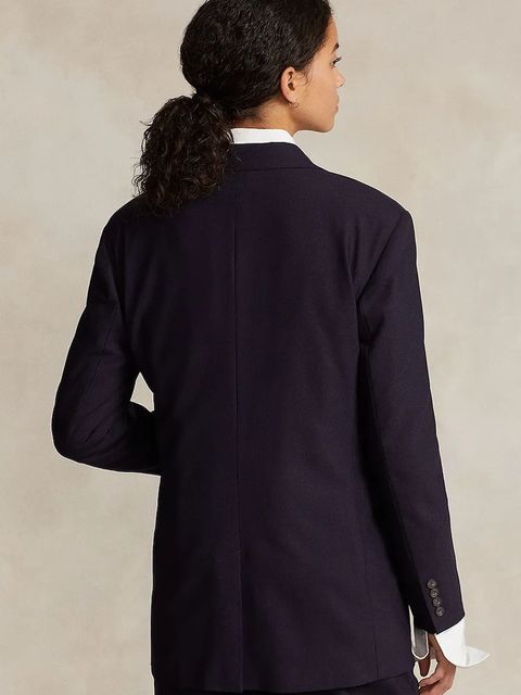 Polo Ralph Lauren marynarka wełniana RLXD SB kolor granatowy jednorzędowa gładka 211891060 - zdjęcie produktu nr 2