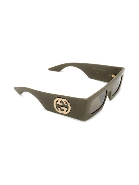 Gucci Eyewear Interlocking G sunglasses - Green - zdjęcie produktu nr 2