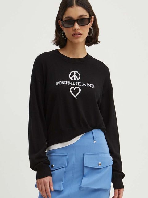 Moschino Jeans sweter wełniany - zdjęcie produktu nr 1