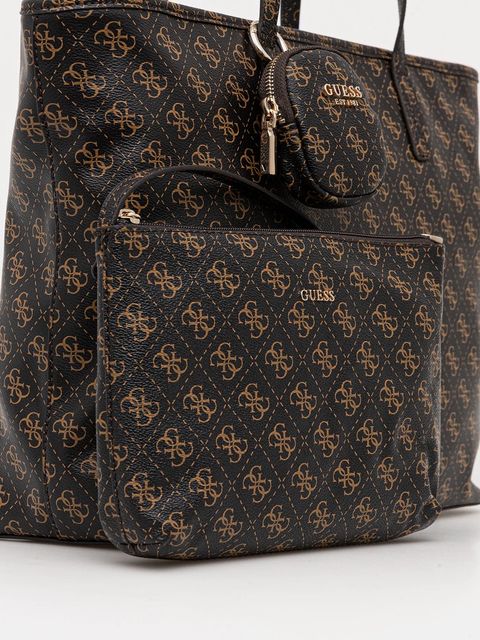 Guess torebka POWER PLAY kolor brązowy HWQG71 24240