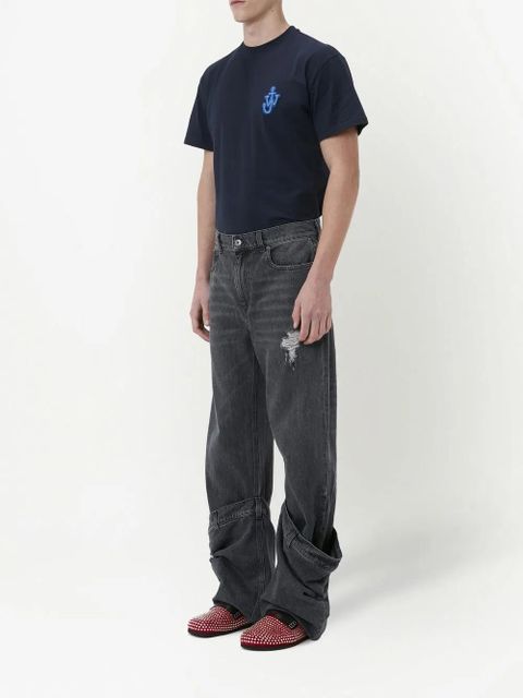 JW Anderson distressed Bucket jeans - Grey - zdjęcie produktu nr 2